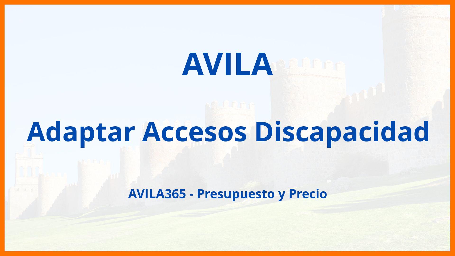 Adaptar Accesos Discapacidad