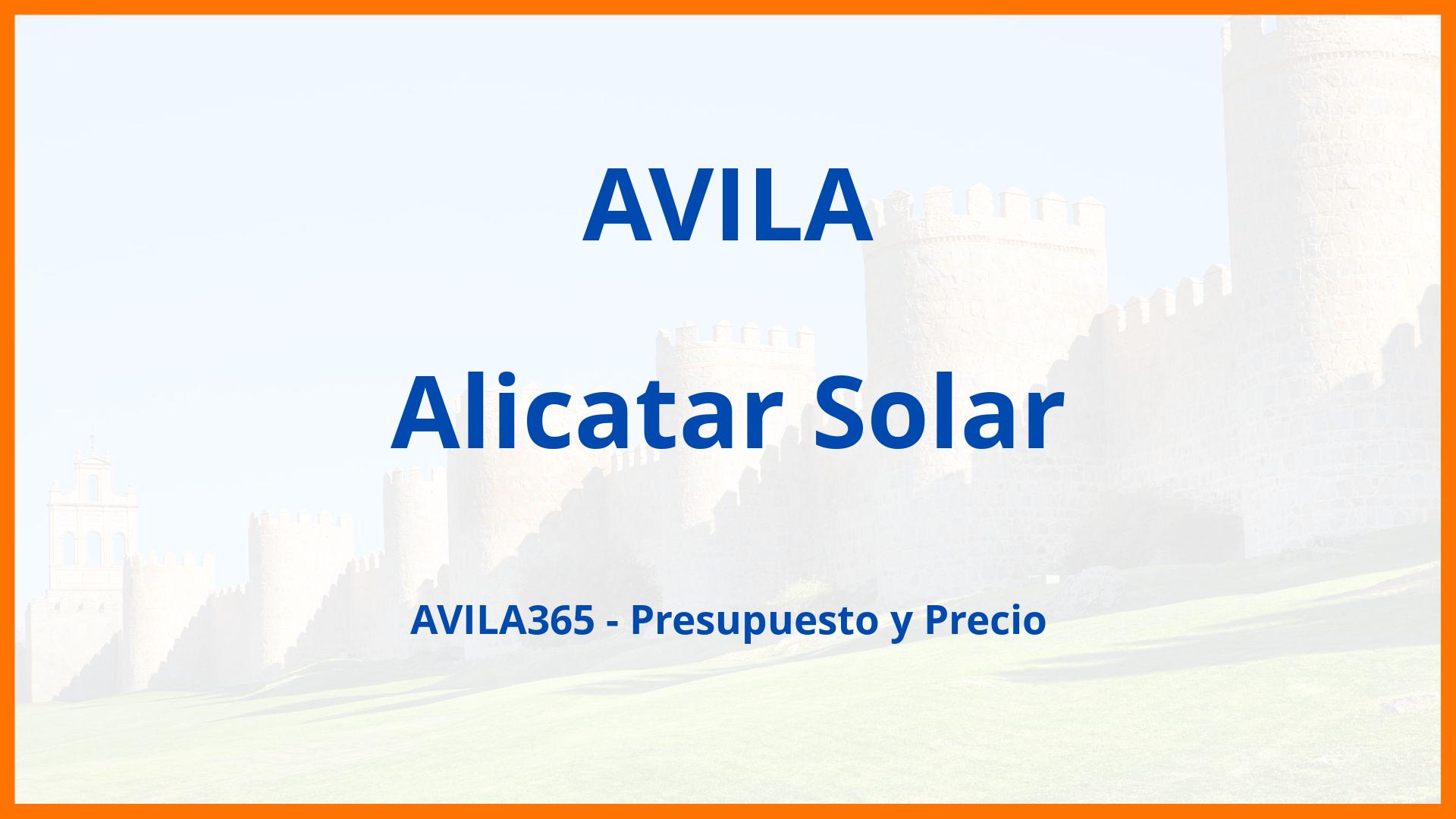 Alicatar Solar