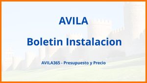 Boletin Instalacion en Avila