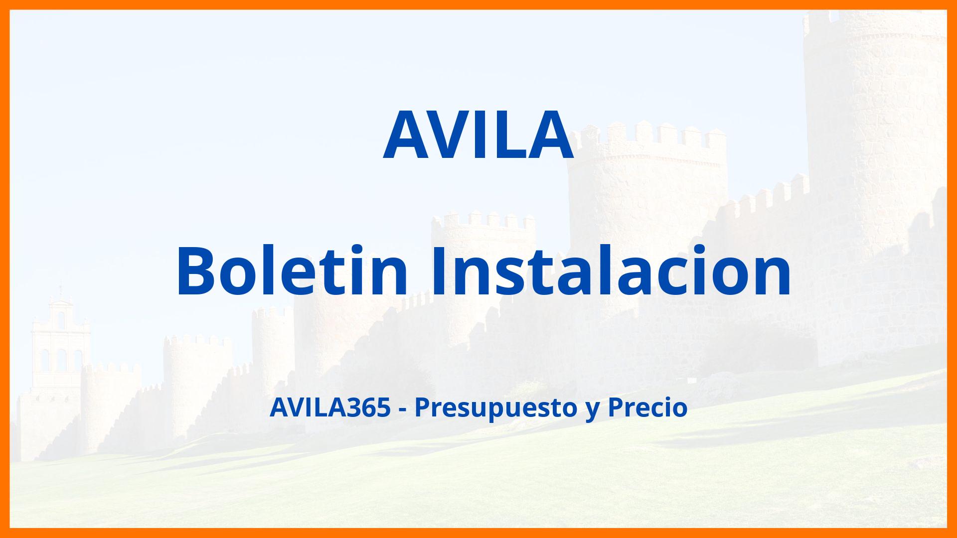 Boletin Instalacion