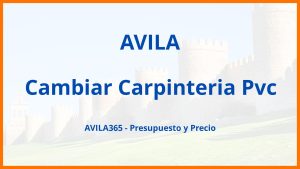 Cambiar Carpinteria Pvc en Avila