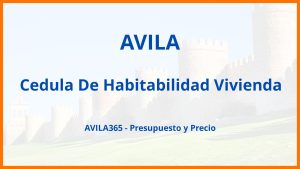 Cedula De Habitabilidad Vivienda en Avila