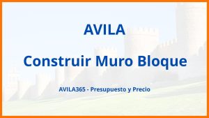 Construir Muro Bloque en Avila