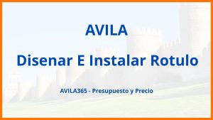 Disenar E Instalar Rotulo en Avila