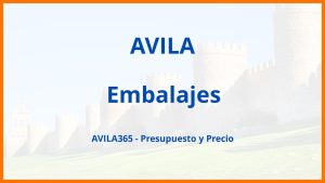 Embalajes en Avila