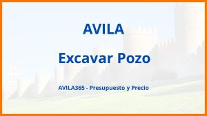 Excavar Pozo en Avila