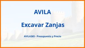 Excavar Zanjas en Avila