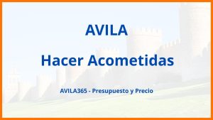 Hacer Acometidas en Avila