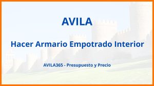 Hacer Armario Empotrado Interior en Avila