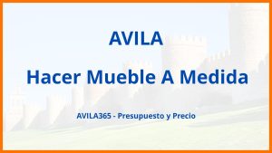 Hacer Mueble A Medida en Avila