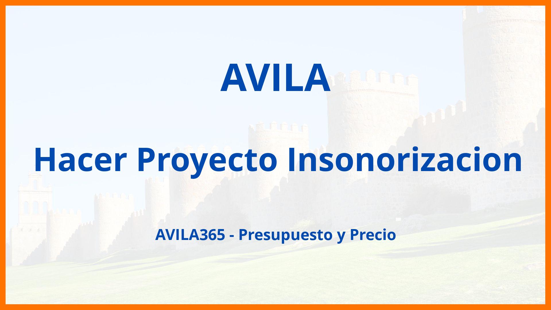 Hacer Proyecto Insonorizacion