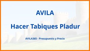 Hacer Tabiques Pladur en Avila