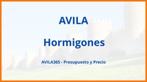 Hormigones en Avila