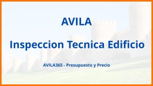 Inspeccion Tecnica Edificio en Avila