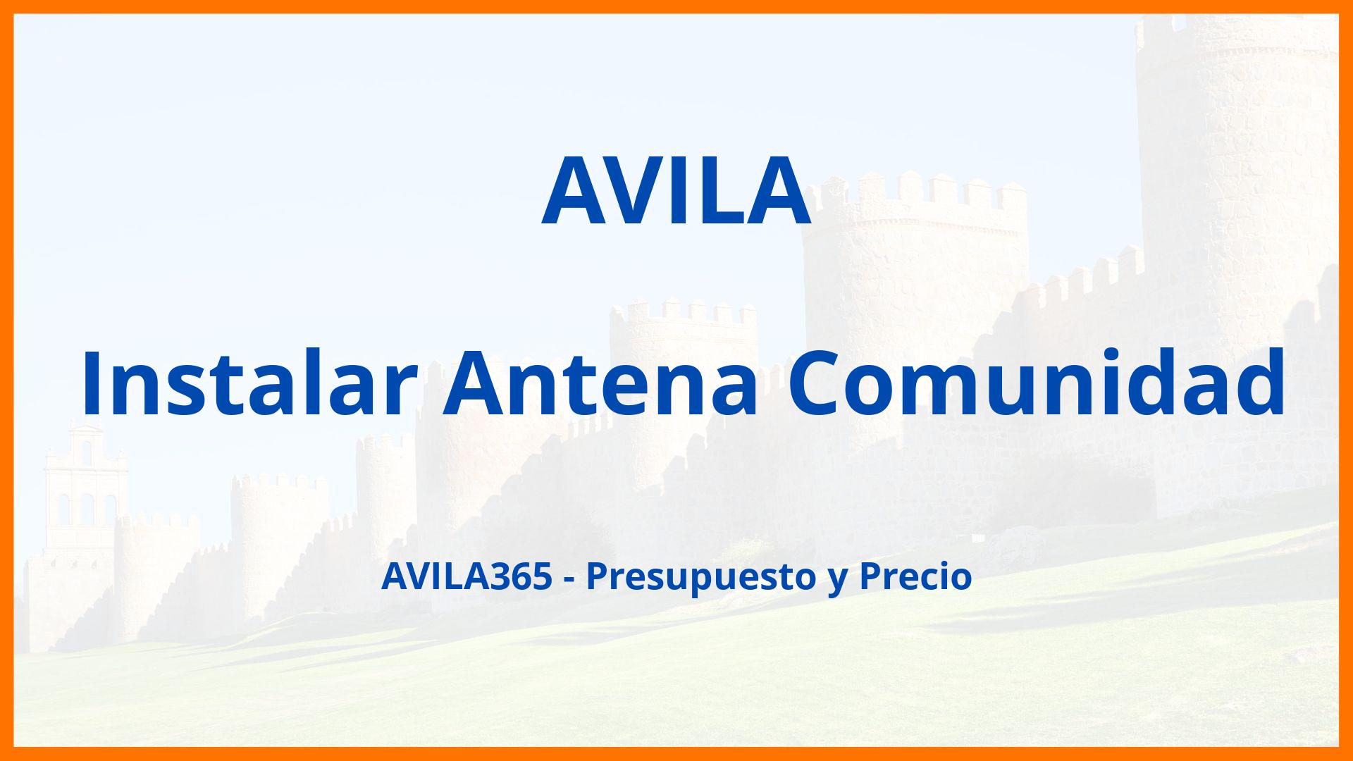 Instalar Antena Comunidad