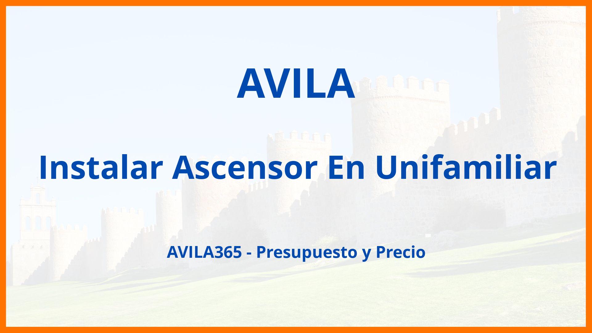 Instalar Ascensor En Unifamiliar