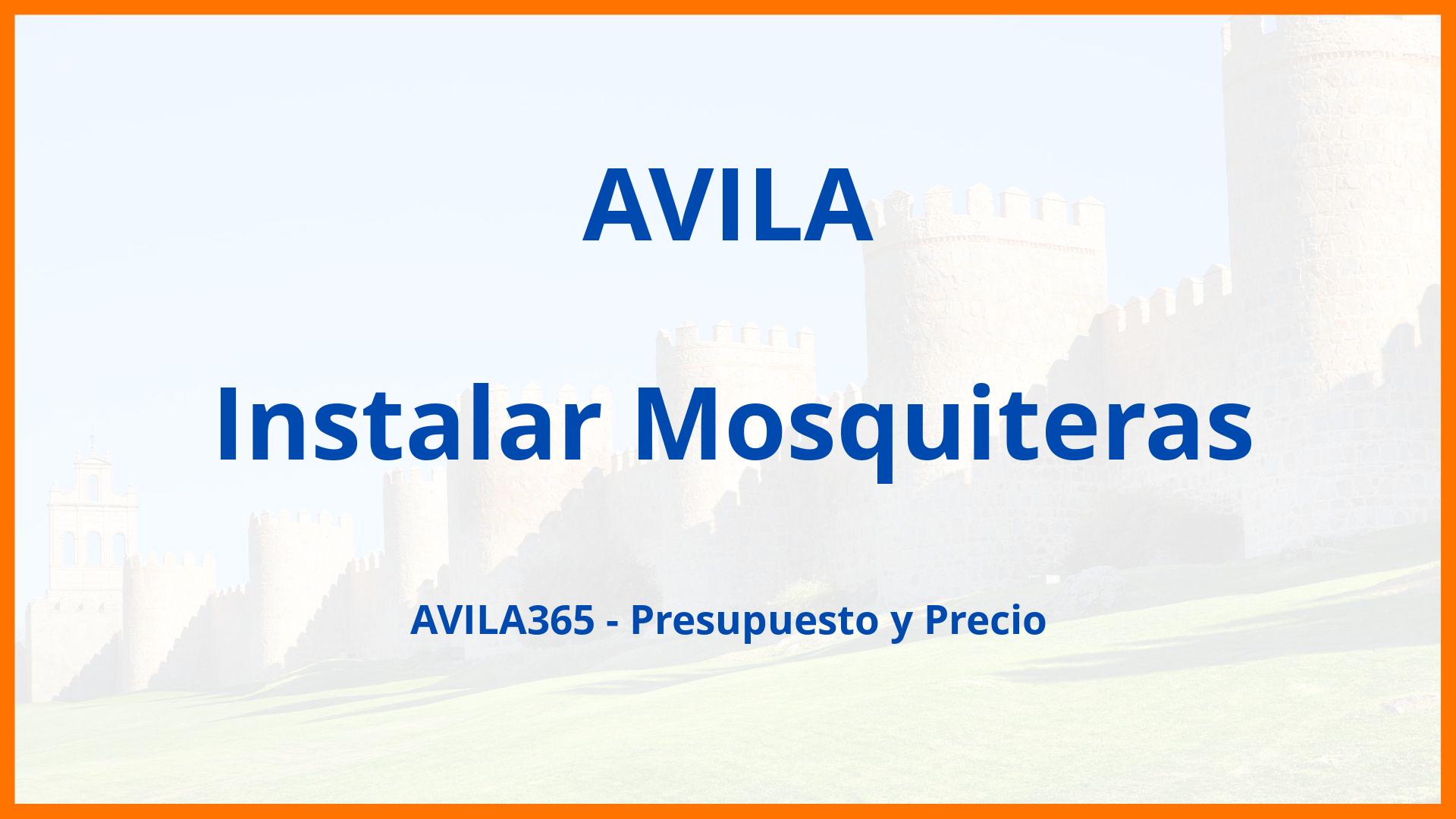 Instalar Mosquiteras