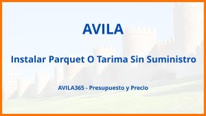 Instalar Parquet O Tarima Sin Suministro en Avila