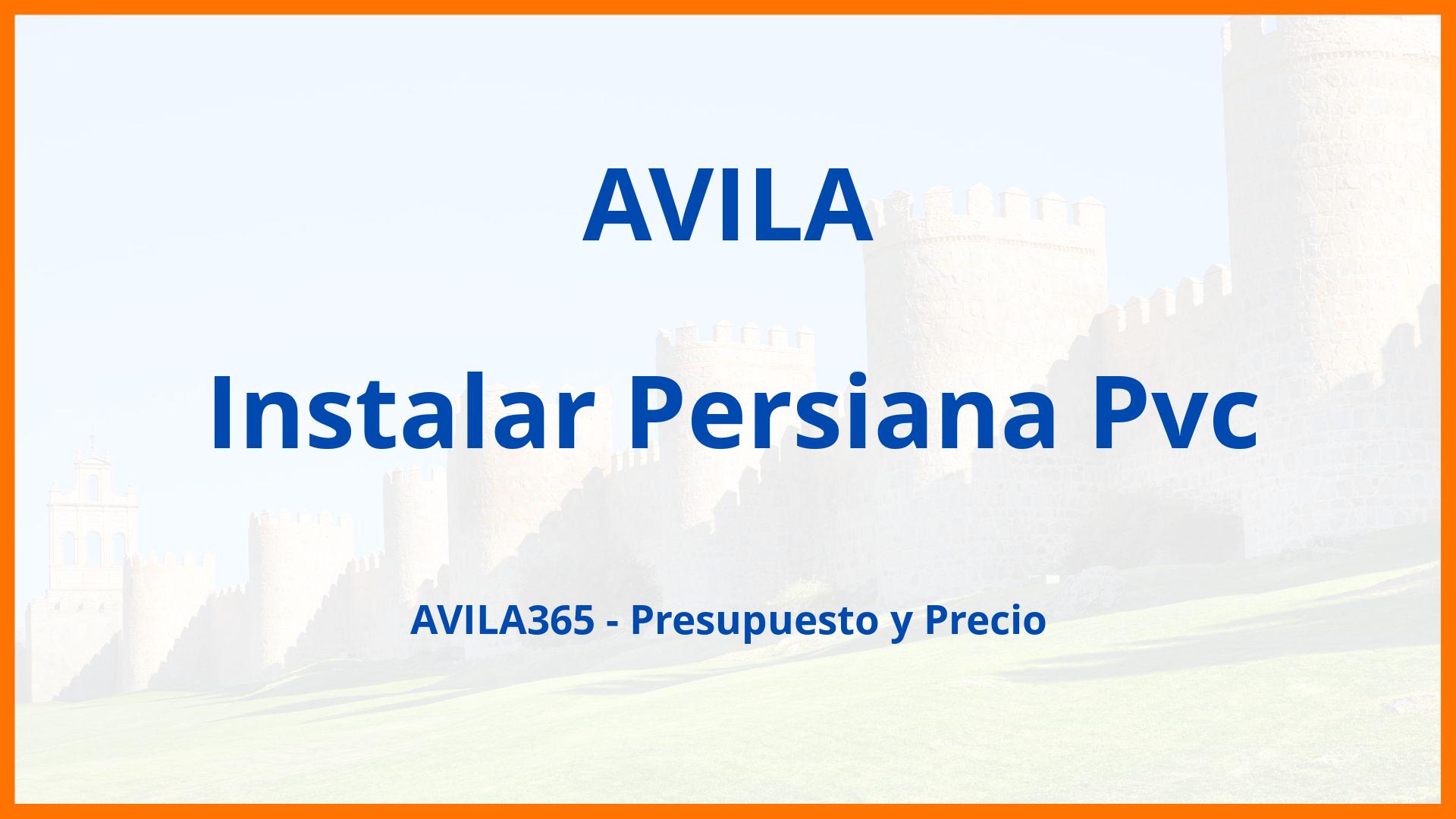 Instalar Persiana Pvc