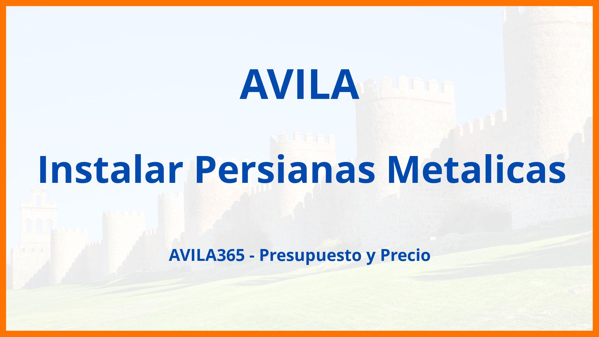 Instalar Persianas Metalicas