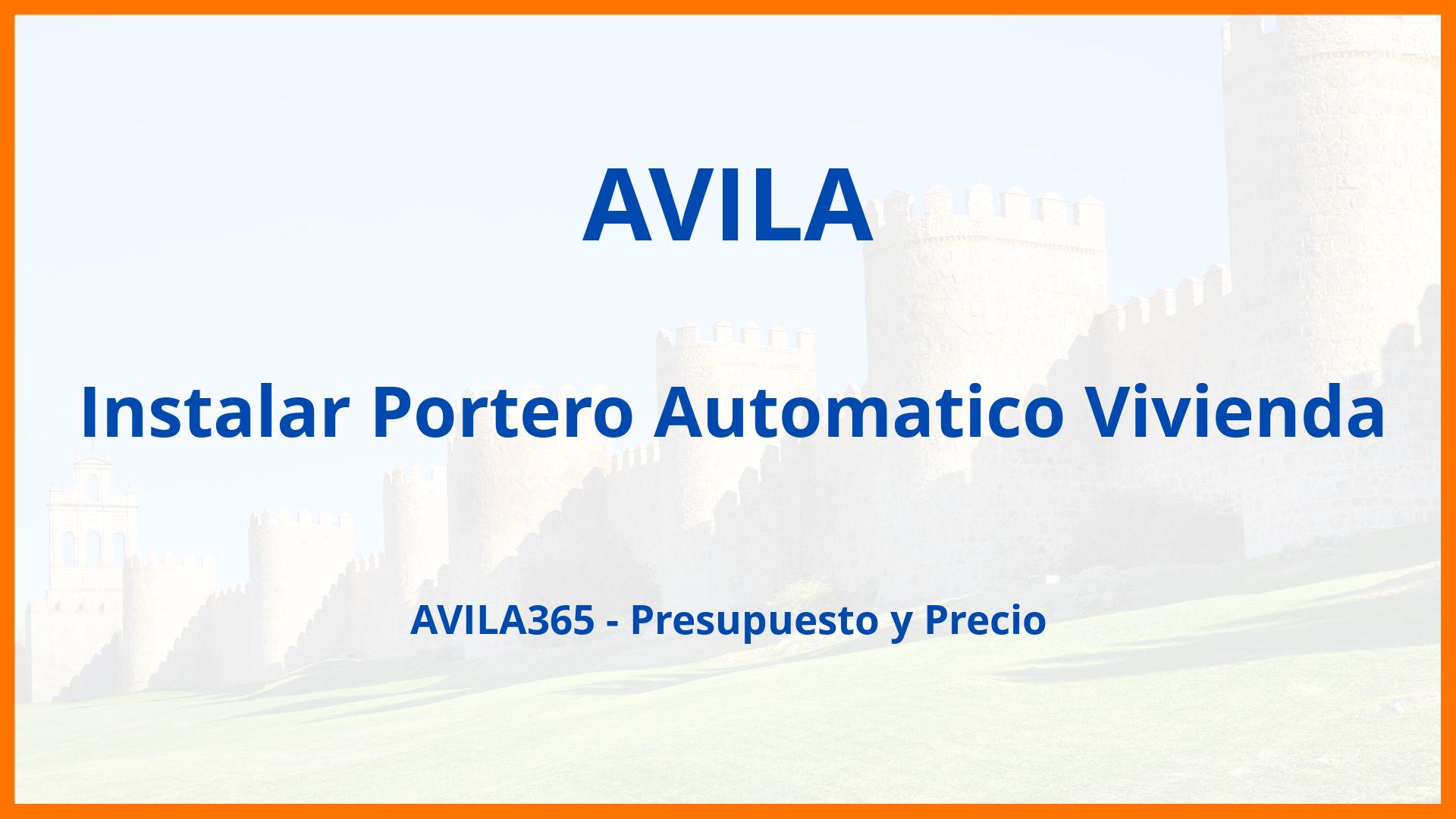 Instalar Portero Automatico Vivienda