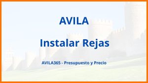 Instalar Rejas en Avila