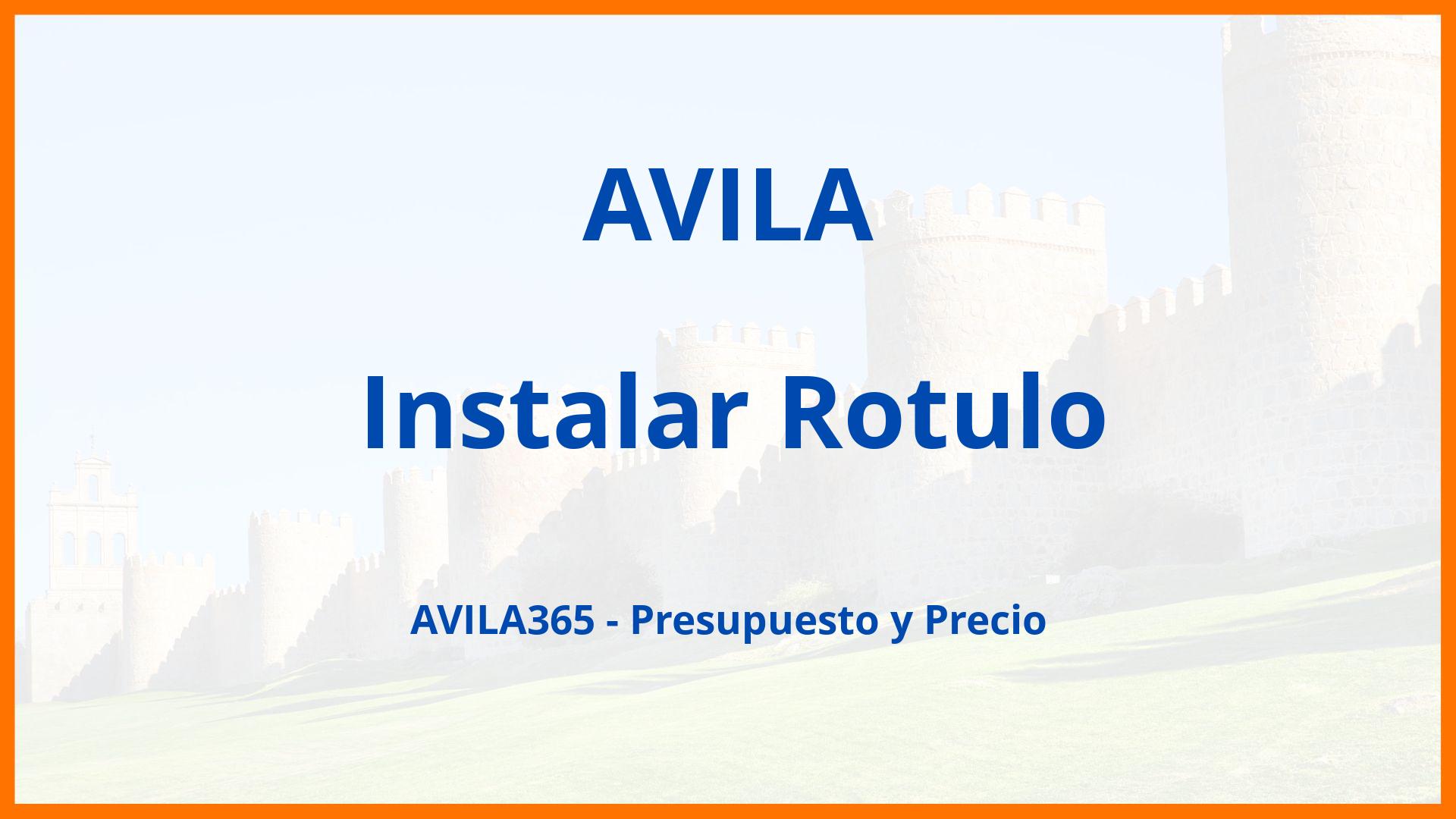 Instalar Rotulo