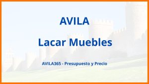 Lacar Muebles en Avila