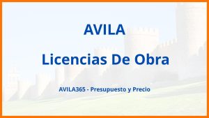 Licencias De Obra en Avila