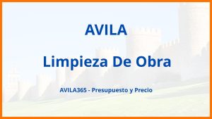 Limpieza De Obra en Avila