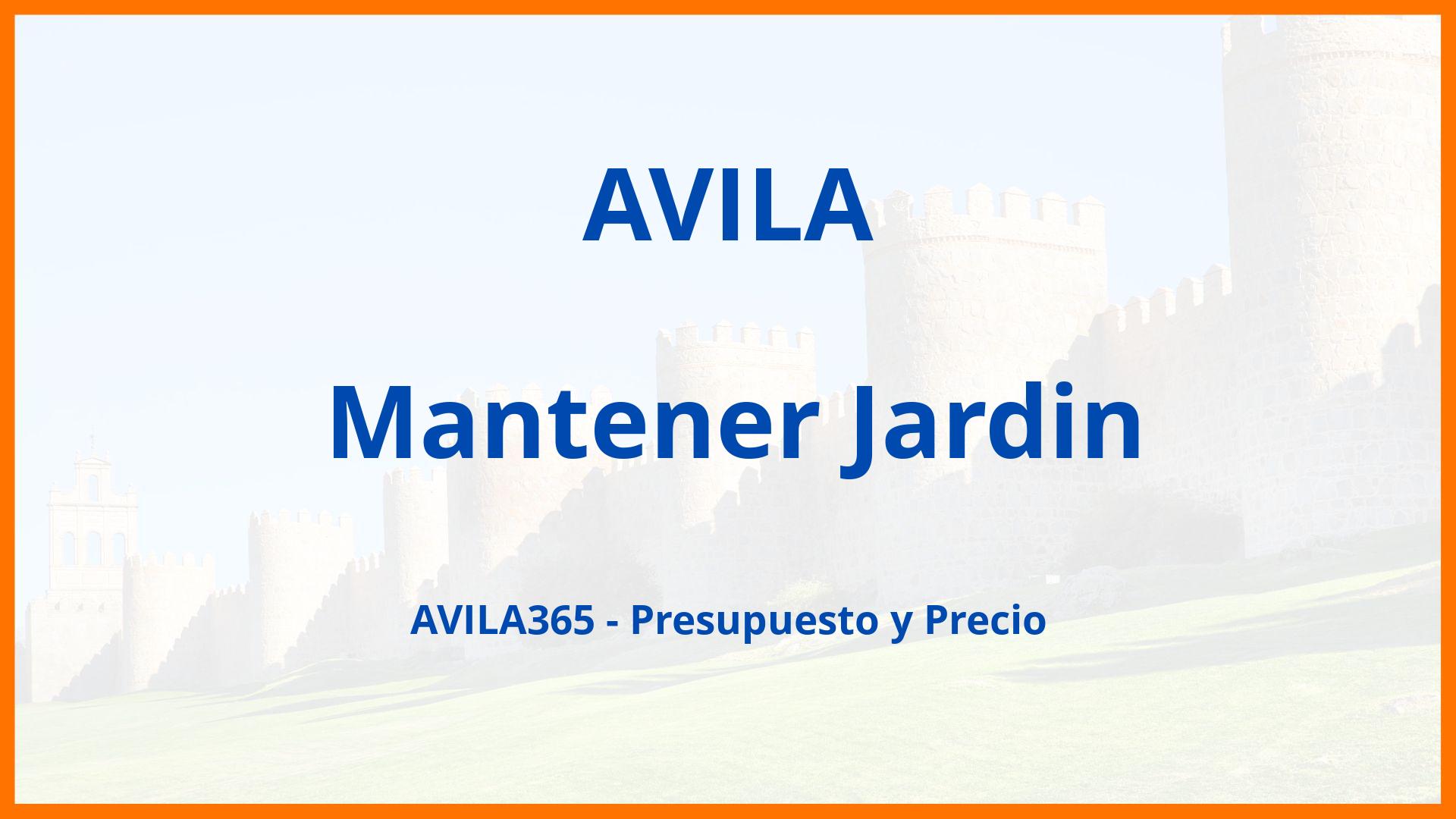 Mantener Jardin