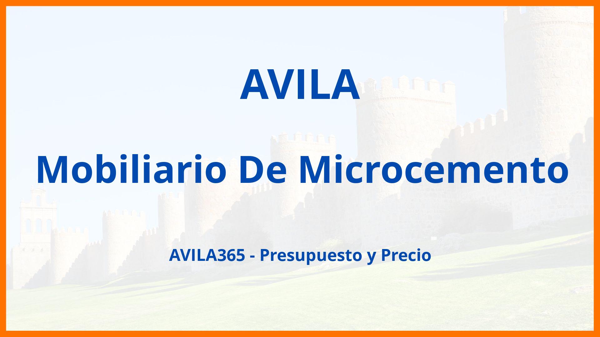 Mobiliario De Microcemento