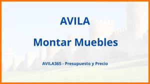 Montar Muebles en Avila