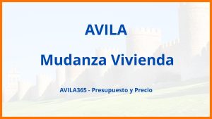 Mudanza Vivienda en Avila