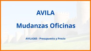 Mudanzas Oficinas en Avila