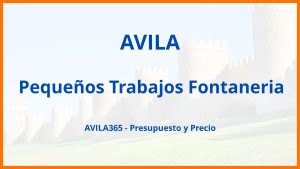 Pequeños Trabajos Fontaneria en Avila