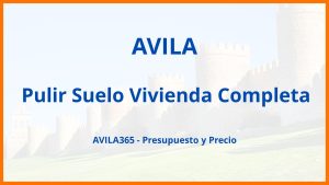 Pulir Suelo Vivienda Completa en Avila