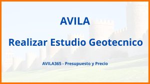 Realizar Estudio Geotecnico en Avila