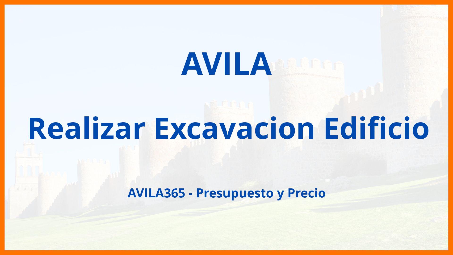 Realizar Excavacion Edificio