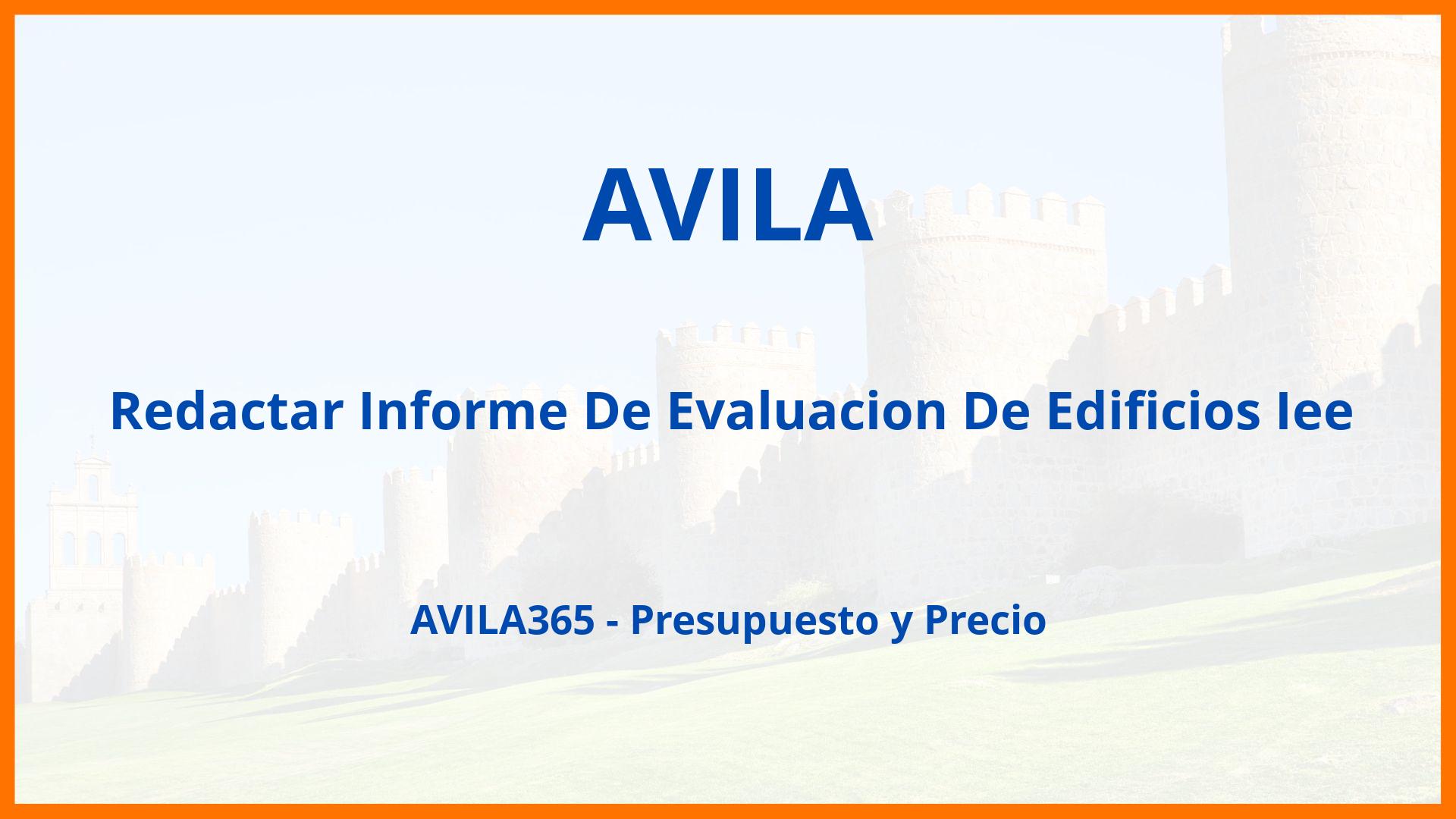 Redactar Informe De Evaluacion De Edificios Iee