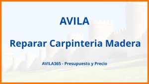 Reparar Carpinteria Madera en Avila