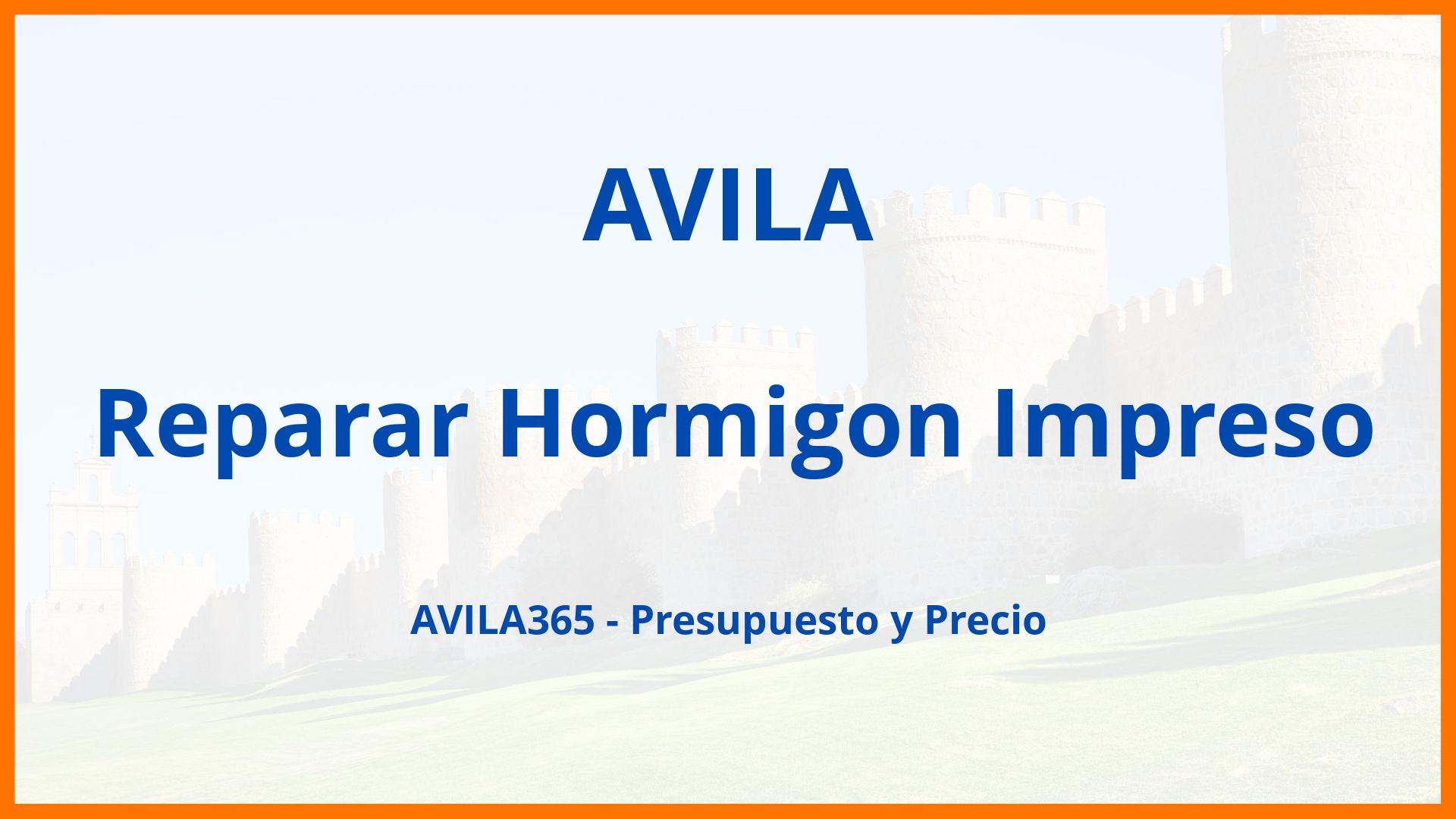 Reparar Hormigon Impreso