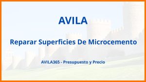 Reparar Superficies De Microcemento en Avila