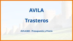 Trasteros en Avila